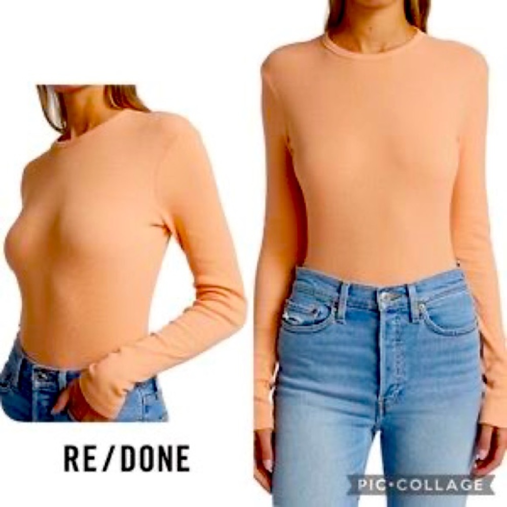 505 slim long sleeve re/done x hanes. Super flattering fit!